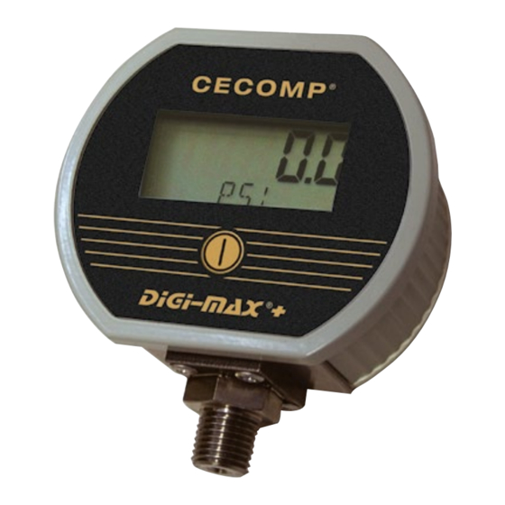 Absolute Process Instruments Cecomp DPG2000B D4-M0 Series Instrukcje