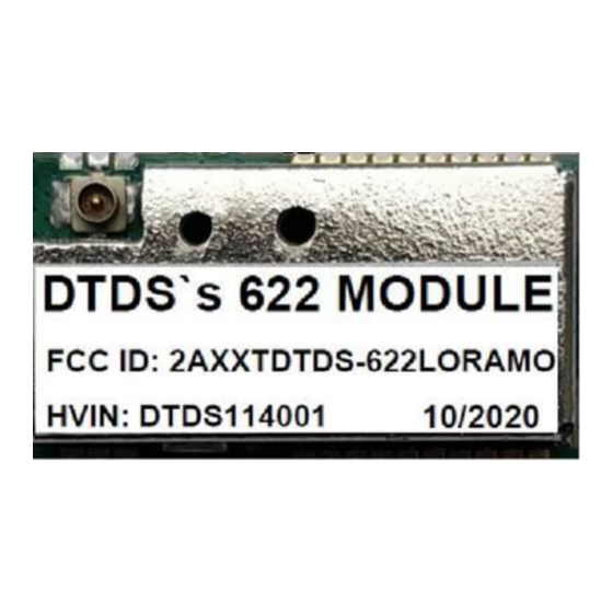 DTDS LoRa-622 사용자 설명서