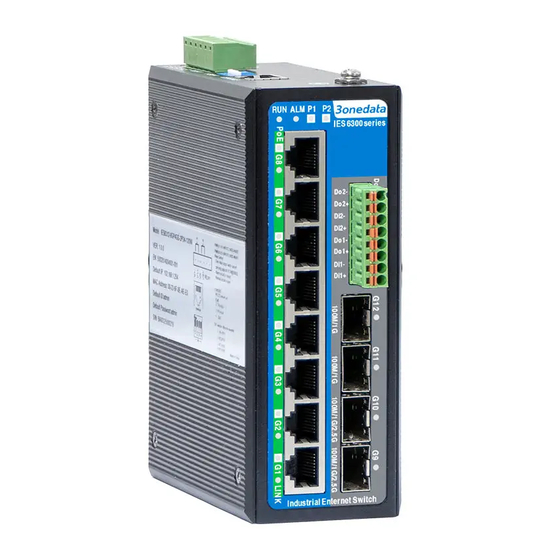 3onedata IES6300-4GP2HS-2P24-120W Руководство по быстрой установке