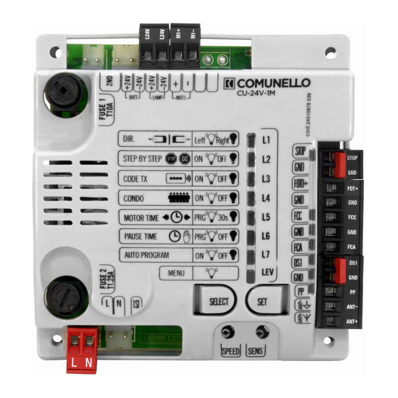 Comunello Automation CU 230V 1M Manual de inicio rápido