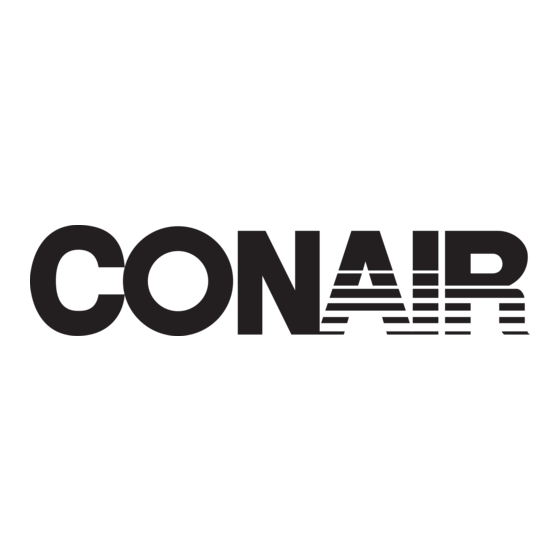 Conair 1600 Instruction Manual