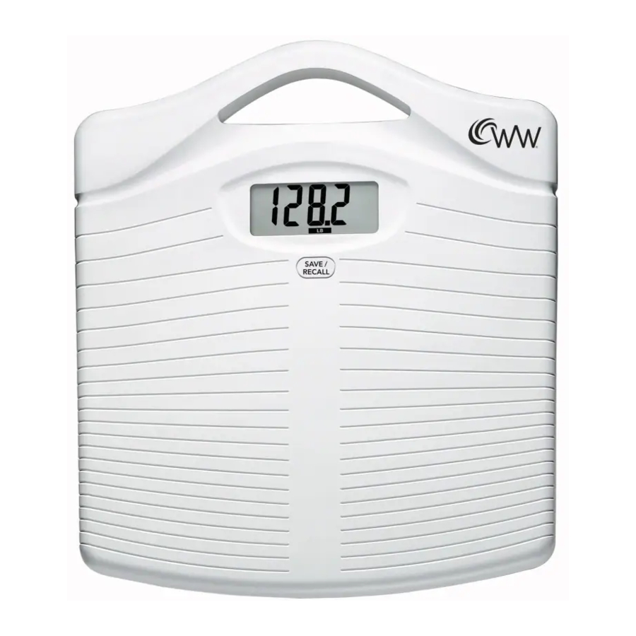 Conair Weight Watchers WW11D Mode d'emploi