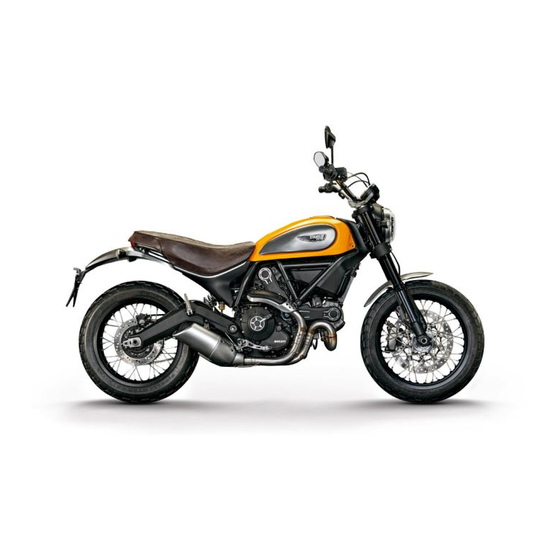 Ducati Scrambler Измерение и регулировка клапанов Руководство пользователя