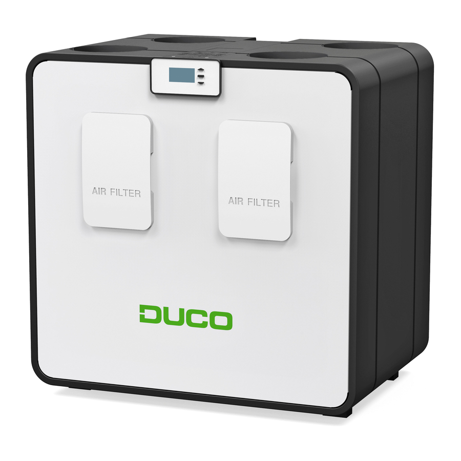 Duco DucoBox Energy Comfort Pflegeanleitung