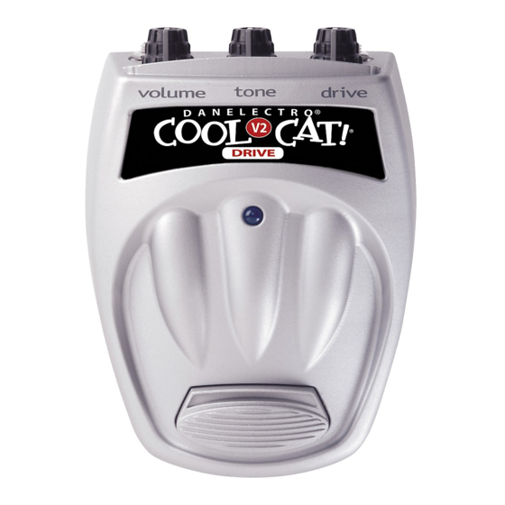 Danelectro Cool Cat V2 Drive CO-2 Anweisungen