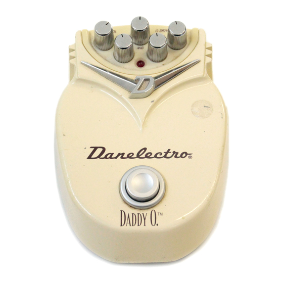 Danelectro DADDY O Руководство пользователя