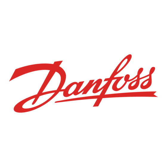 Danfoss 101N0710 Manuel de démarrage rapide