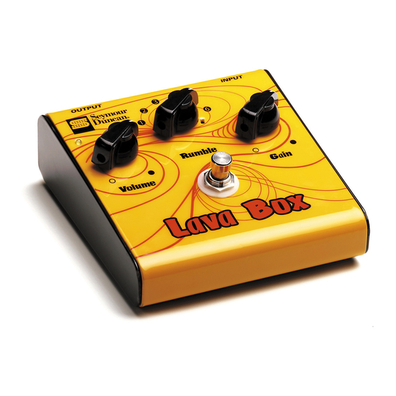 Duncan Lava BoxTM Distortion SFX-05 Manuale del prodotto