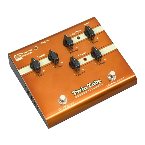 Duncan Twin Tube Classic SFX-03 빠른 매뉴얼