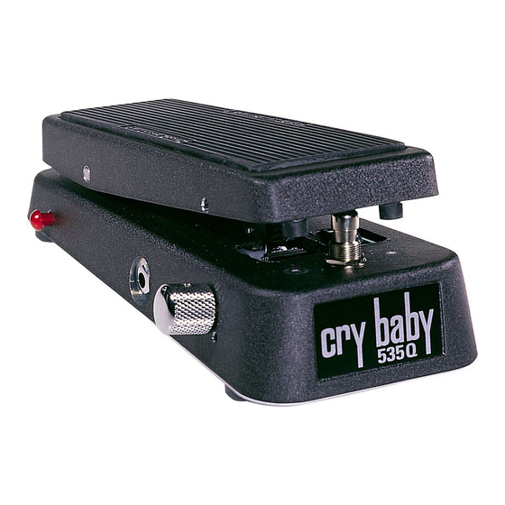 Dunlop CRY BABY MINI 535Q WAH マニュアル