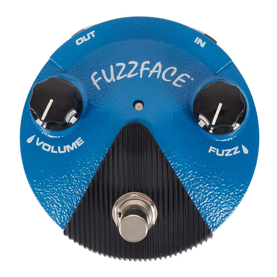 Dunlop FFM1 MINI FUZZFACE 전자 매뉴얼