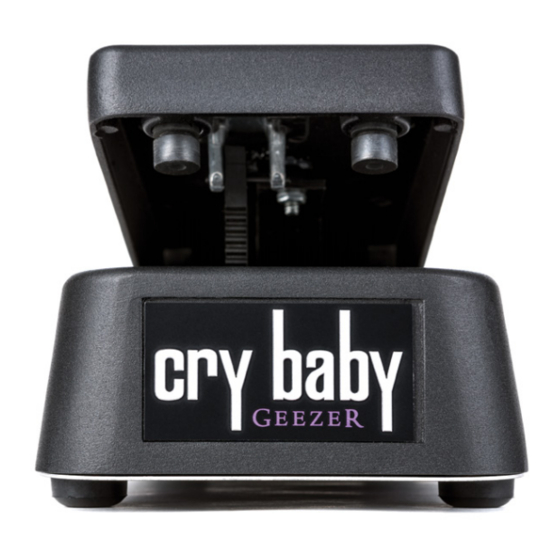 Dunlop GEEZER CRY BABY GZR95 WAH Setup