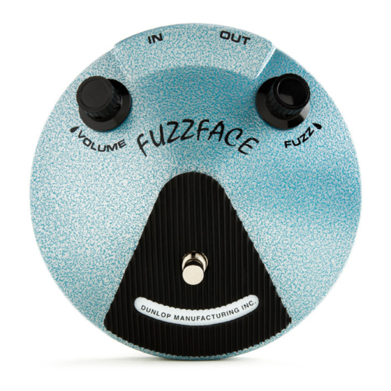 Dunlop JHF1 JIMI HENDRIX FUZZ FACE User Manual