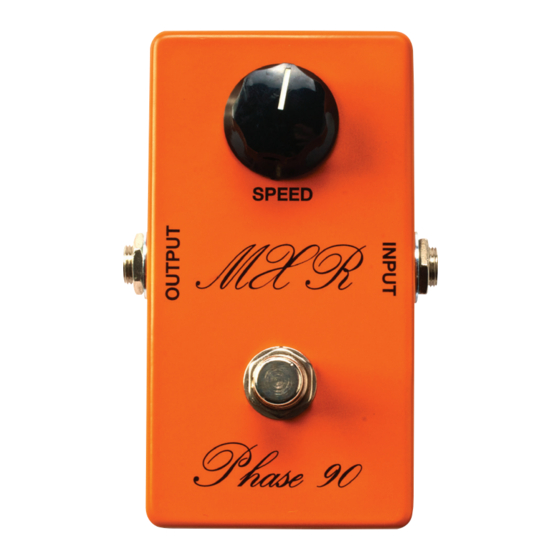 Dunlop MXR Phase 90 Bedieningshandleiding