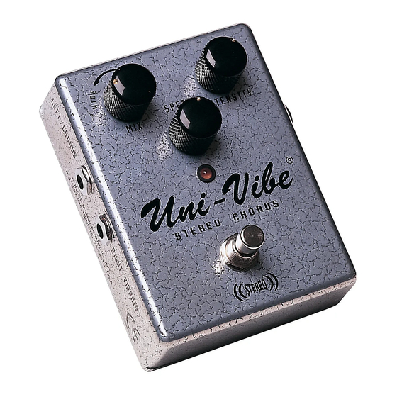 Dunlop Uni-Vibe UV-1SC 매뉴얼