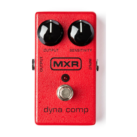 Dunlop MXR Dyna Comp Bedieningshandleidingen