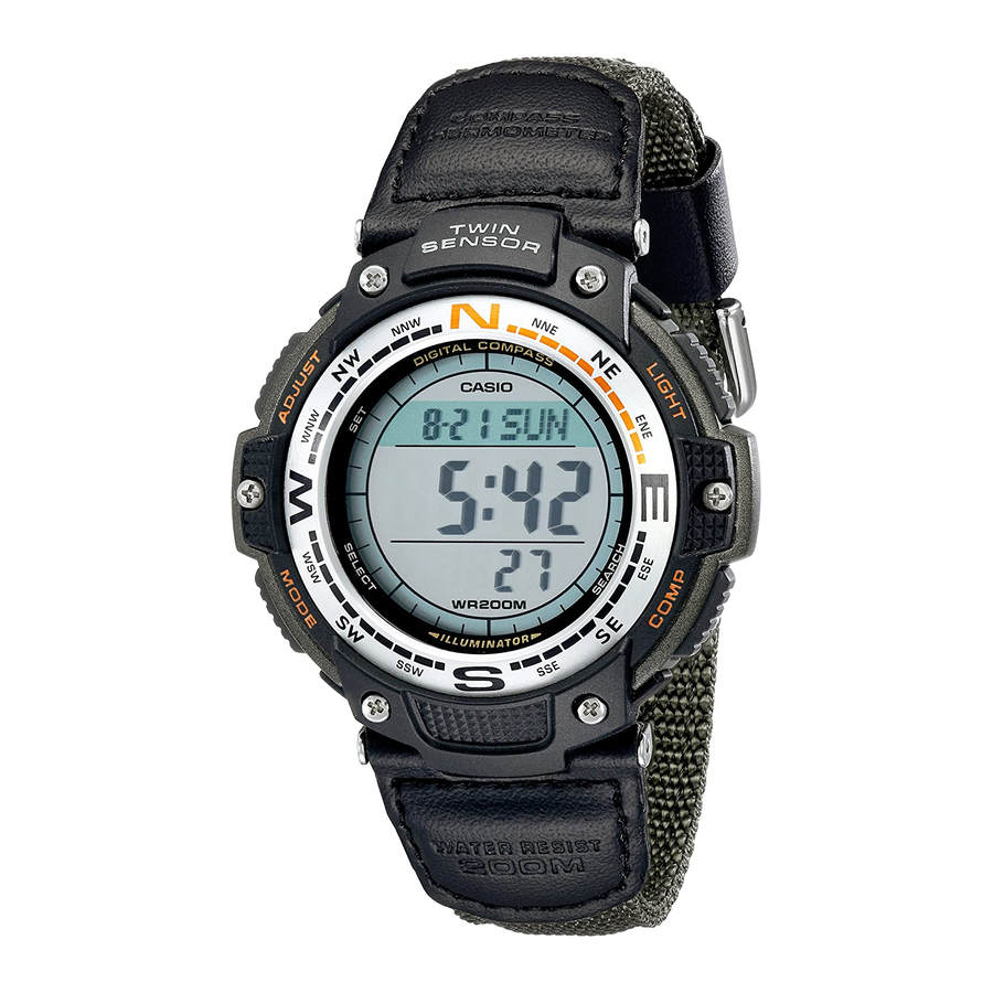 Casio SGW100B - SGW100B-3V Panduan Pengoperasian