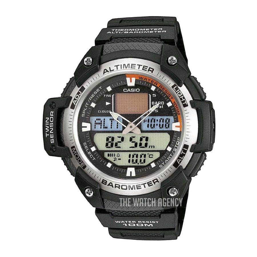 Casio SGW400HD-1B Manual de operação