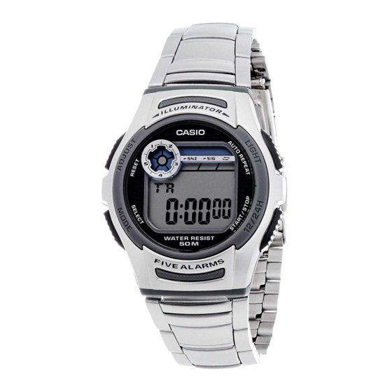 Casio W213D-1AVCF Manuel d'utilisation