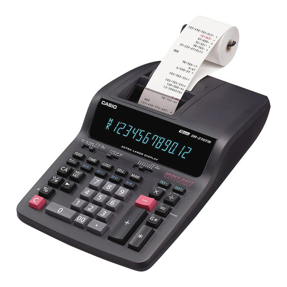 Casio DR T120 - Thermal Printing Calculator Catálogo de productos