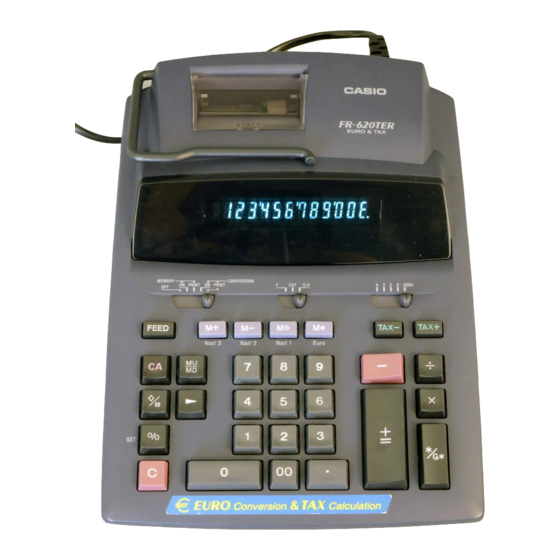 Casio DR-250HD - Printing Calculator Manual del usuario