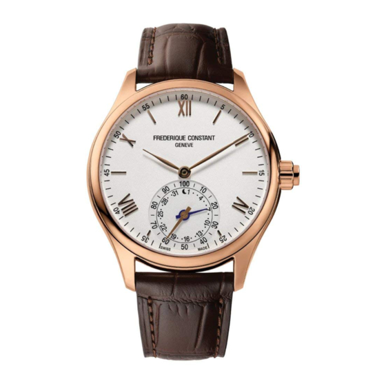 Frederique Constant FC-282*B6 series Kullanıcı Kılavuzu