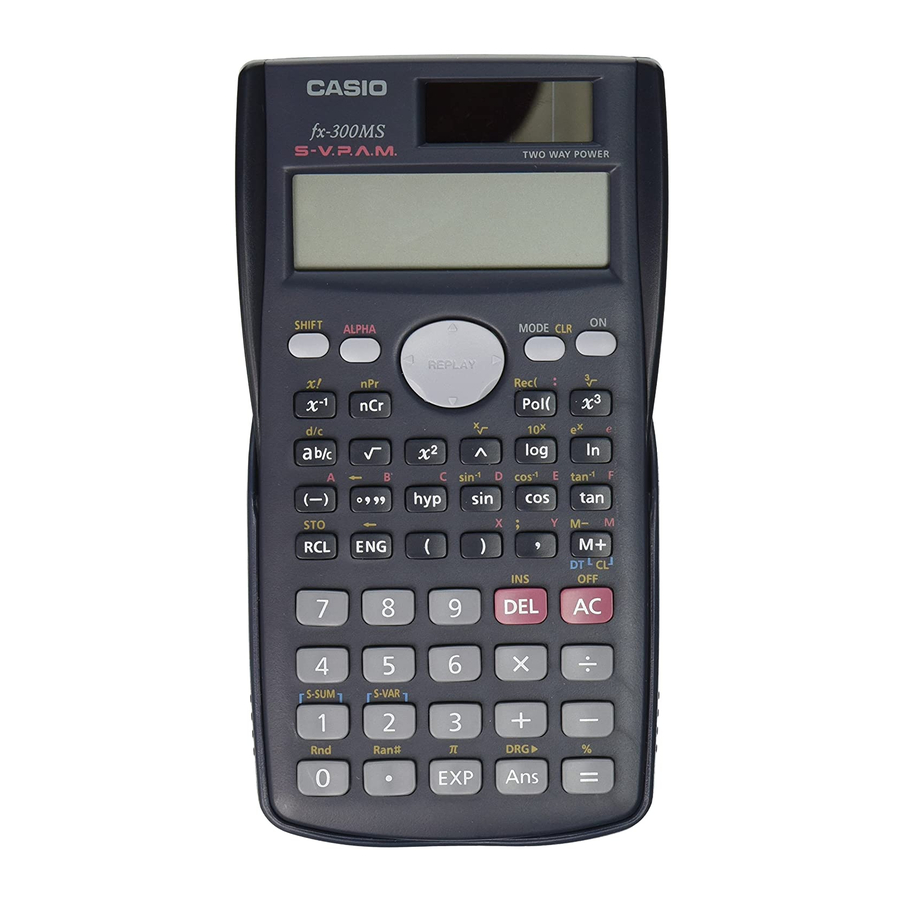 Casio FX 300 Schulungshandbuch