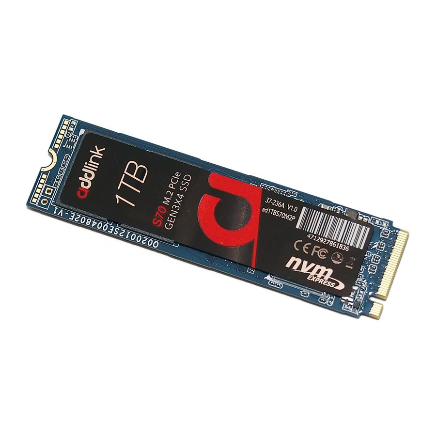 addlink M.2 PCIe Посібник користувача