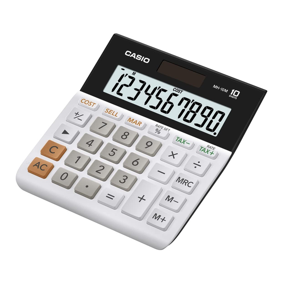 Casio MH-10M Gebruikershandleiding