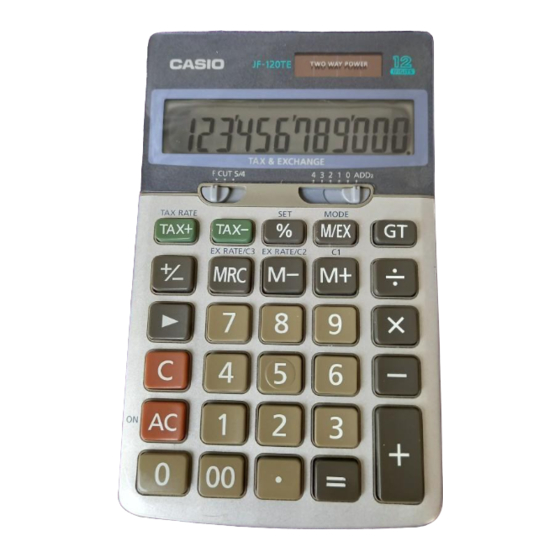 Casio MS-8T Посібник