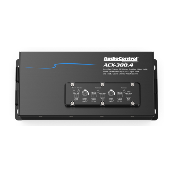 AudioControl ACX-300.4 Hızlı Başlangıç Kılavuzu