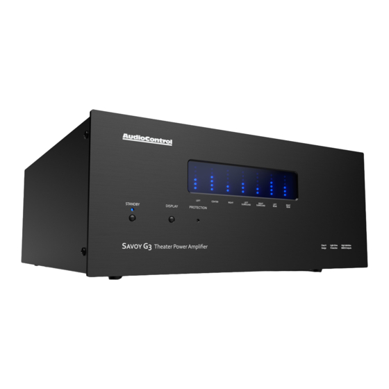 AudioControl Pantages G3 Profesyonel Montajcı El Kitabı