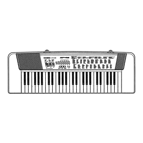 Casio CTK-200 Kullanım Kılavuzu