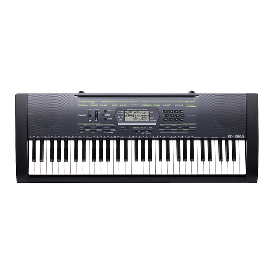 Casio CTK-2000 Ekler