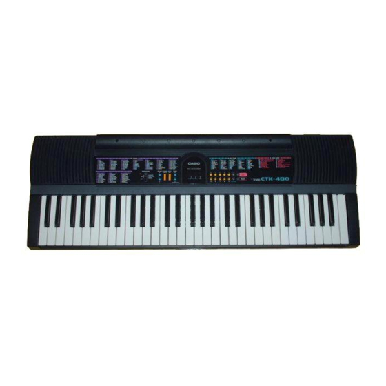 Casio CTK-480 Manual de operação