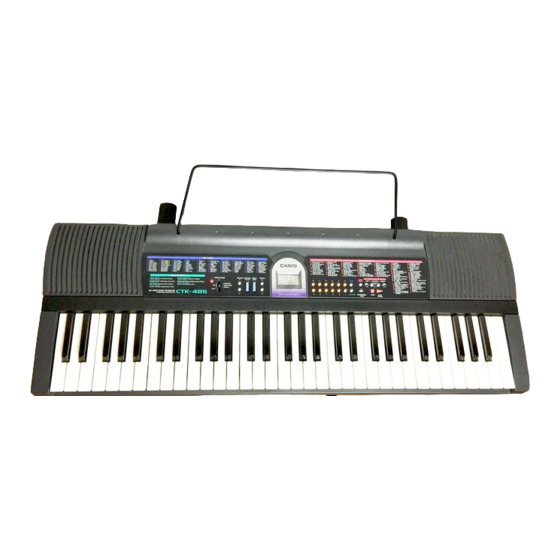 Casio CTK-485 Gebruikershandleiding