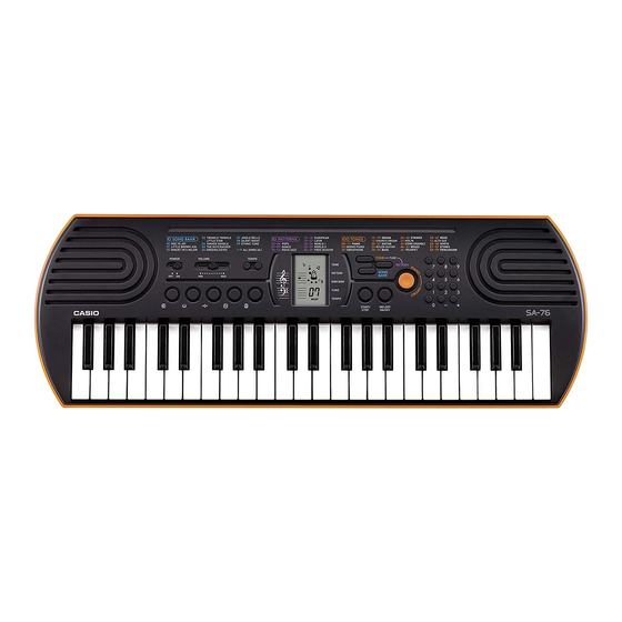 Casio SA-76H3 Manuale d'uso