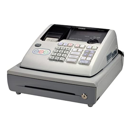 Casio PCR T265 - Electronic Cash Register Schnellstart-Handbuch