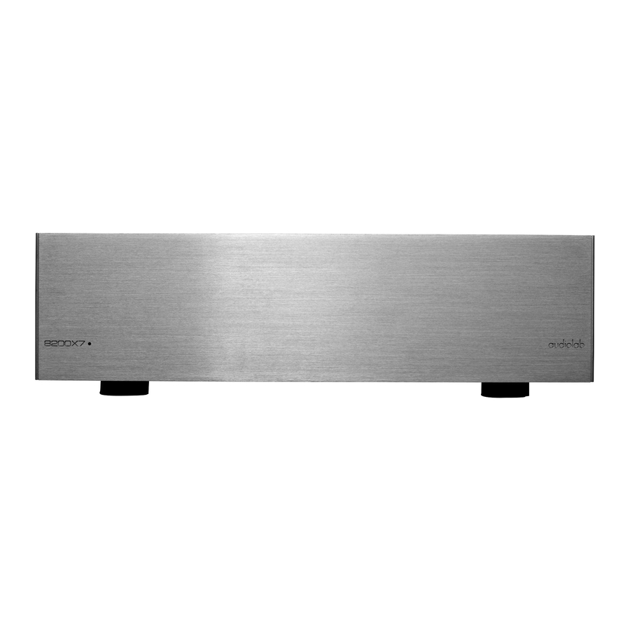 Audiolab 8000X7 Specificatieblad