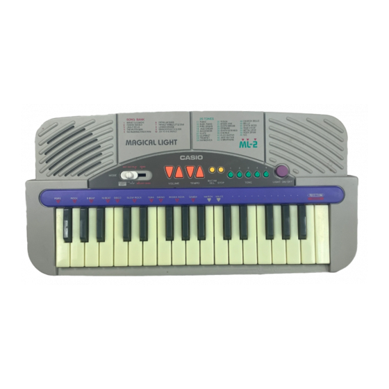 Casio Magical Light ML-2 操作マニュアル