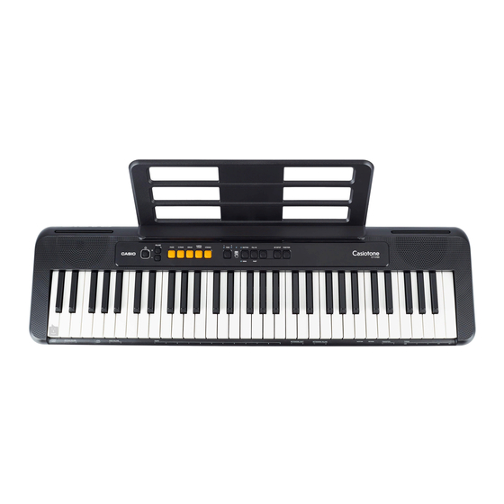 Casio Casiotone CT-S100 Skrócona instrukcja obsługi