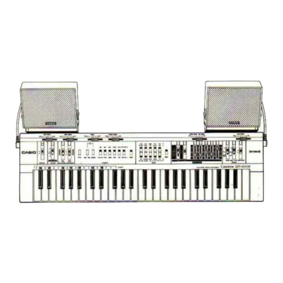 Casio Casiotone MT-400W Betriebshandbuch