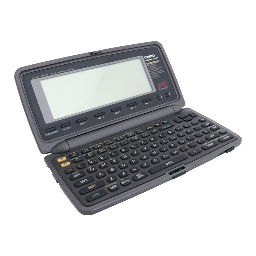 Casio CSF-4650 Manual