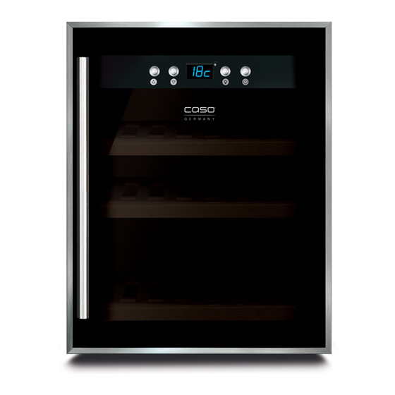 Caso WineSafe 12 black Manuel d'utilisation original