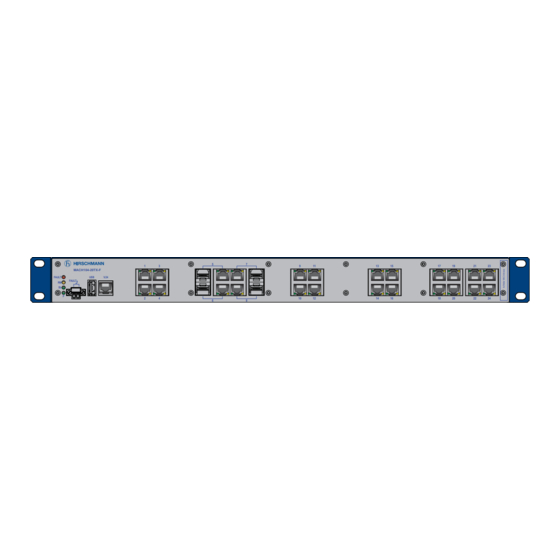 Belden Hirschmann MACH104-20TX-FR Series Instrukcja montażu