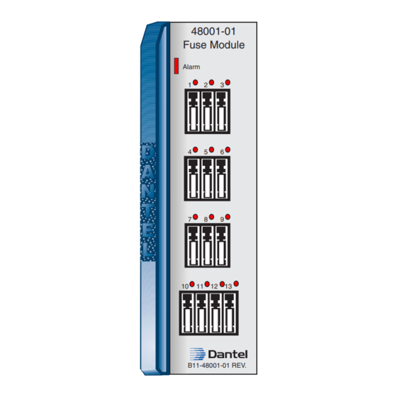 Dantel B11-48001-01 설치 및 운영 매뉴얼