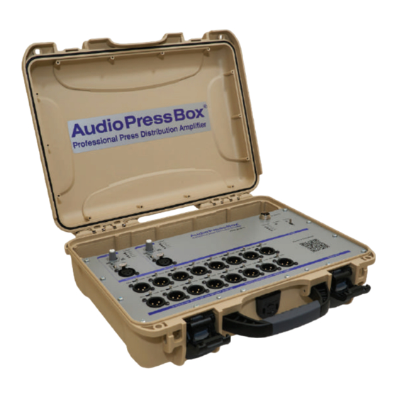 AudioPressBox APB-216 C Kullanıcı El Kitabı