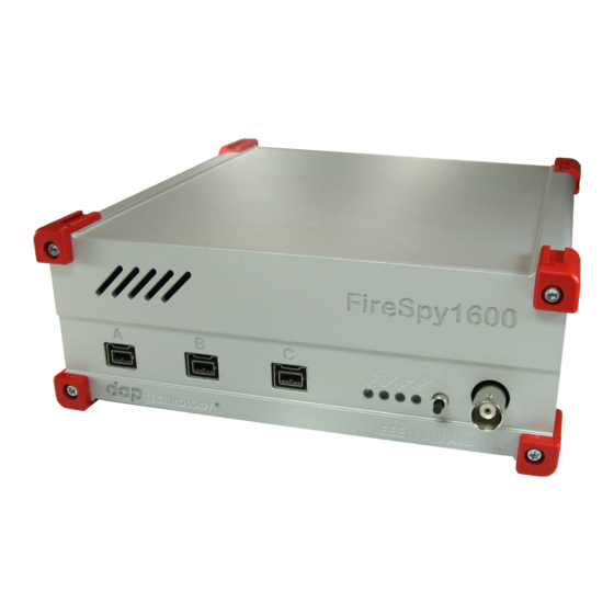 DAP Technology FireSpy 1600 Manuel de démarrage rapide