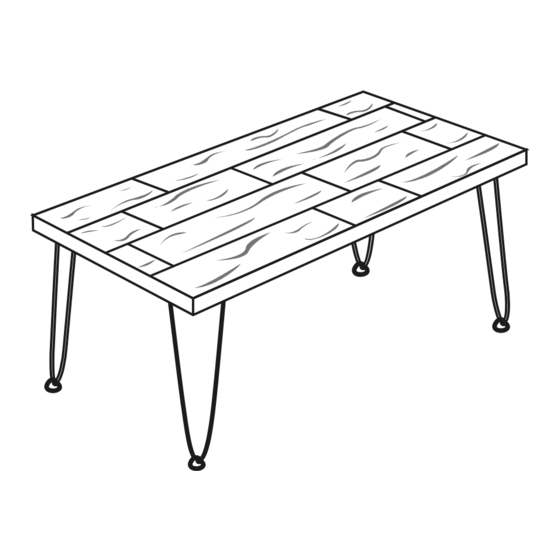 DURASTEEL Cart Table w/ Cart Legs 組立説明書