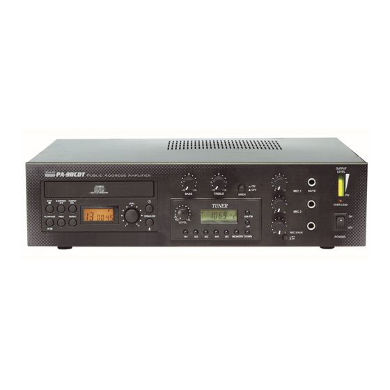 DAPAudio PA90CDT Manuale